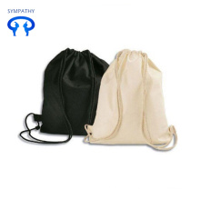 cotton canvas drawstring backpack
